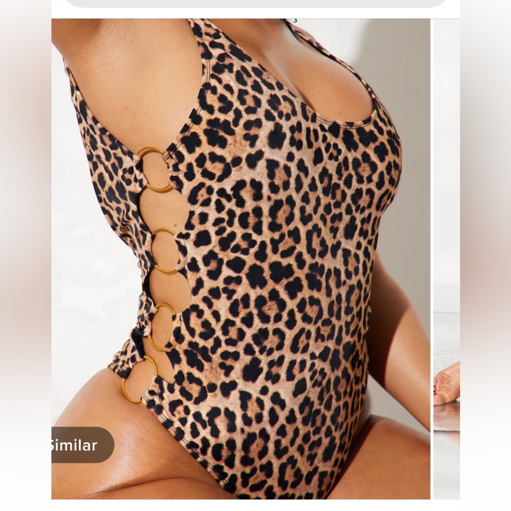 Leopard swim suit